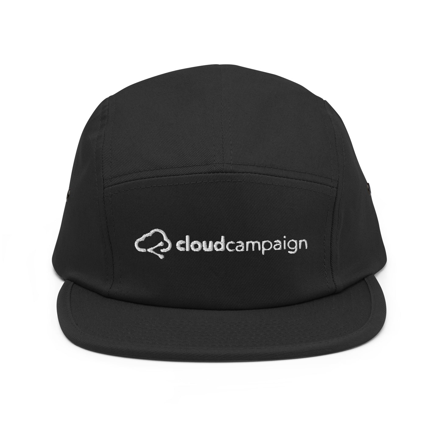 Five panel cap w/ white Cloud Campaign embroidery