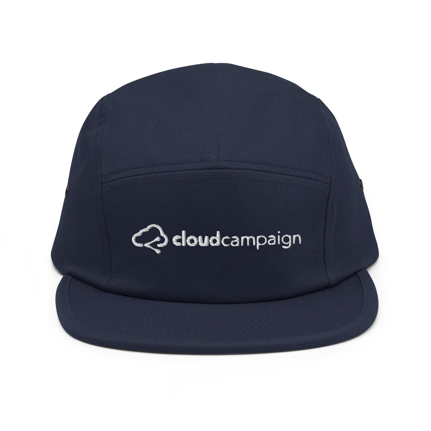Five panel cap w/ white Cloud Campaign embroidery