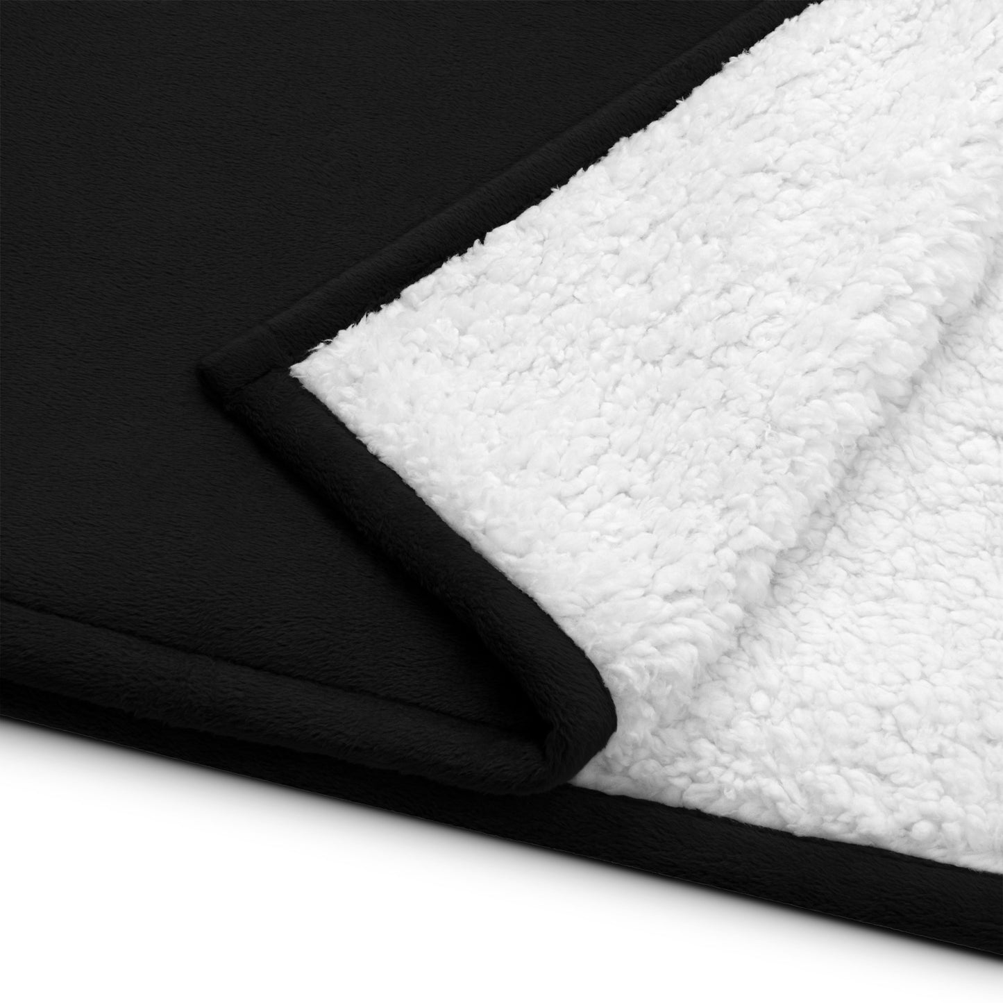Premium sherpa blanket w/ white Cloud Campaign embroidery