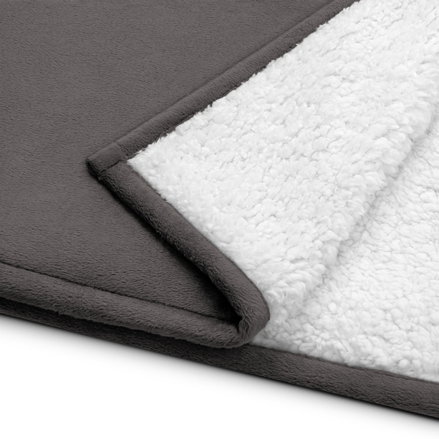 Premium sherpa blanket w/ white Cloud Campaign embroidery