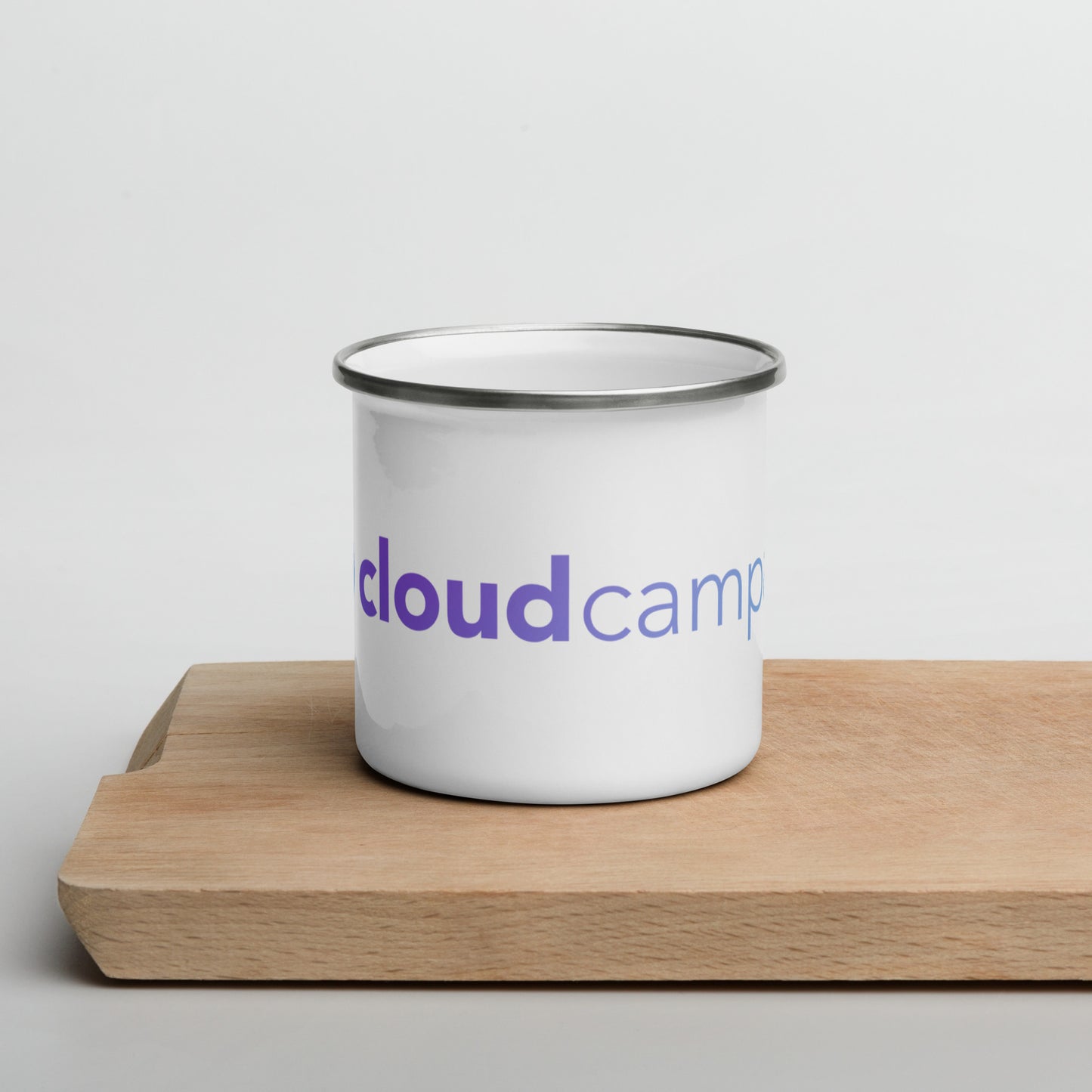 Enamel Mug w/ gradient Cloud Campaign logo