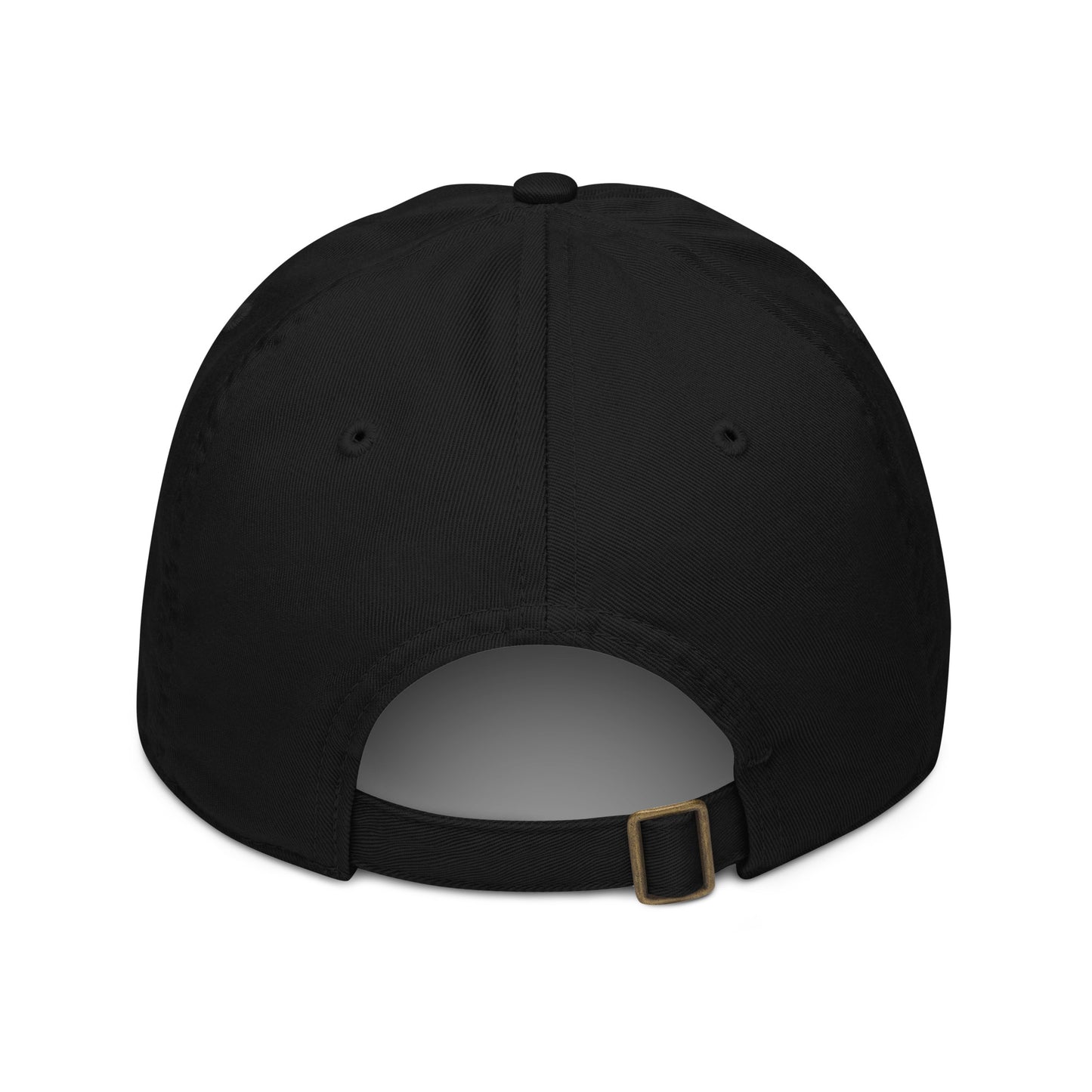 Organic dad hat w/ white Cloud Campaign embroidery