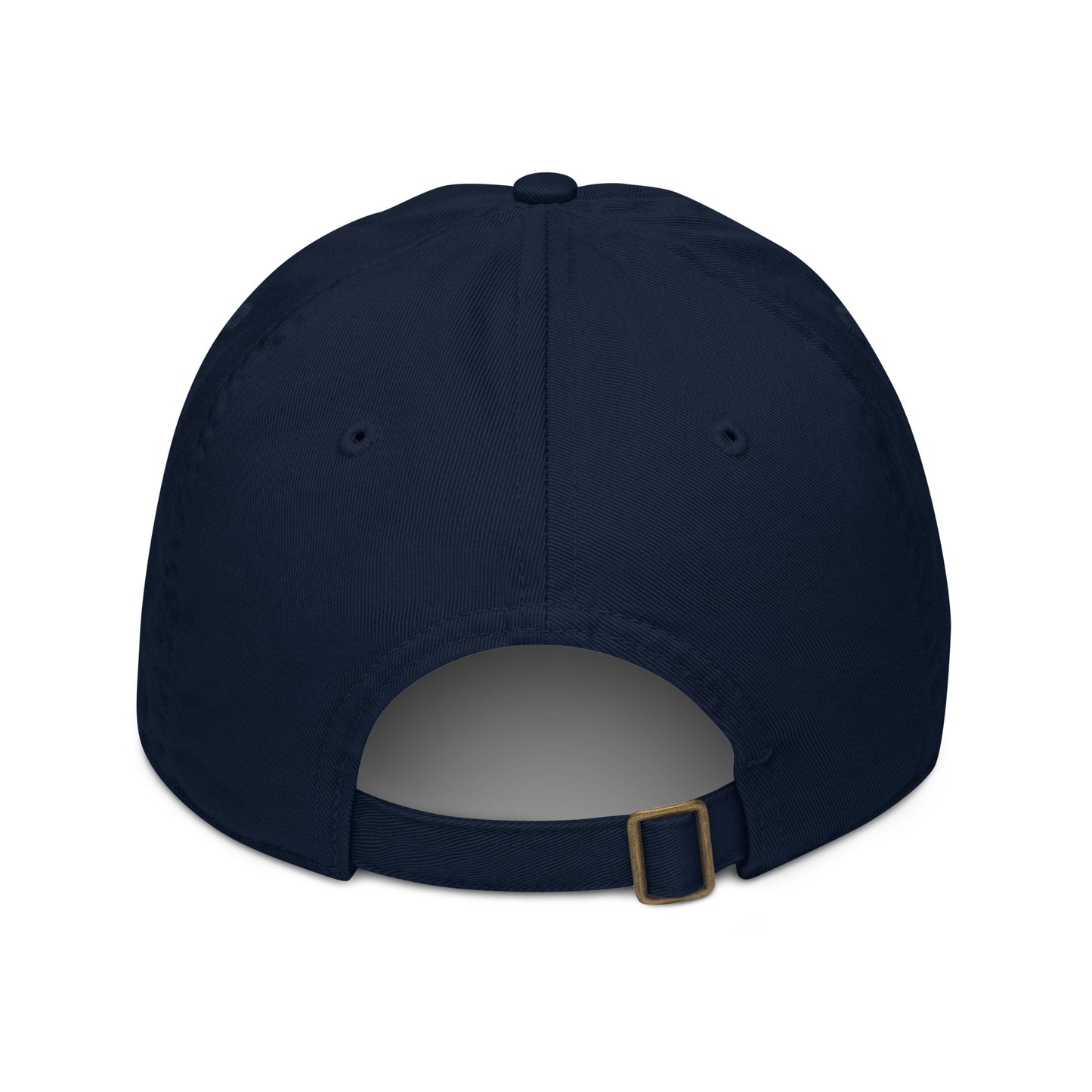 Organic dad hat w/ white Cloud Campaign embroidery