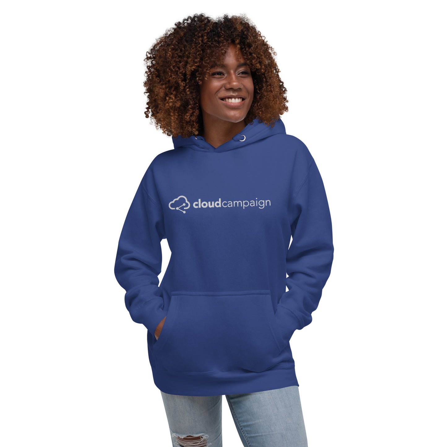 Unisex Hoodie w/ white Cloud Campaign embroidery (Free Shipping)