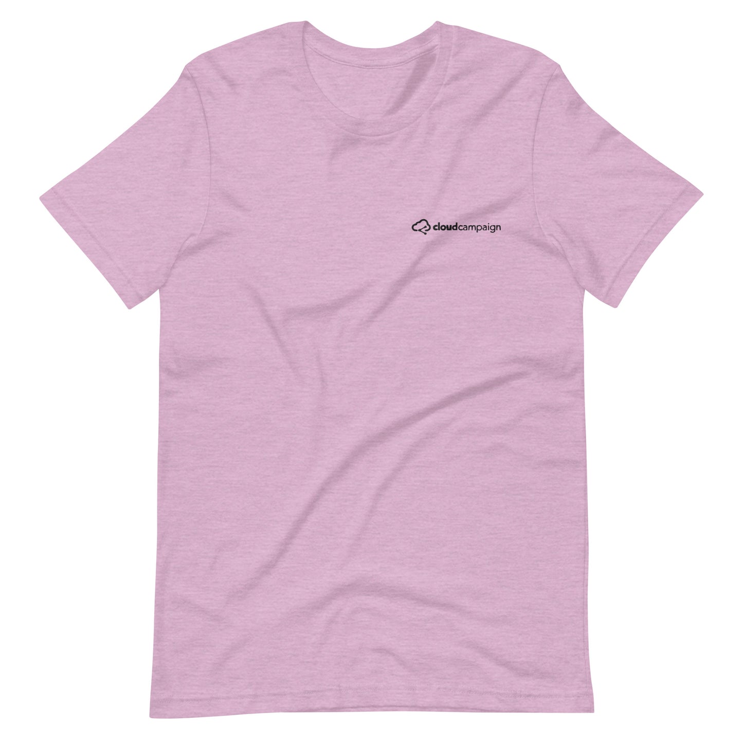 Unisex t-shirt w/ black Cloud Campaign embroidery