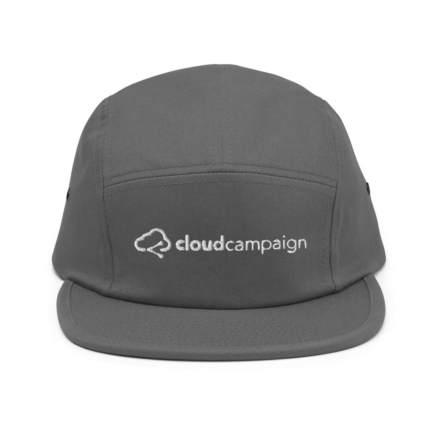 Five panel cap w/ white Cloud Campaign embroidery