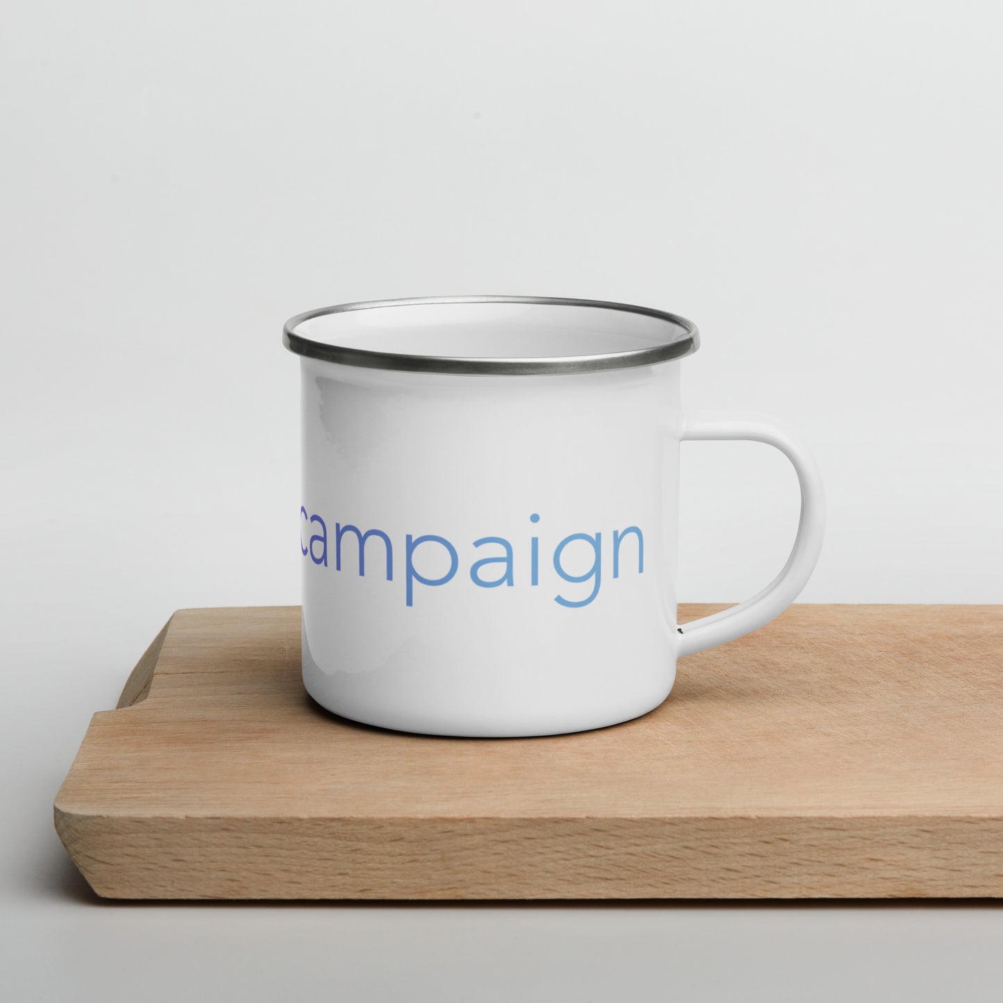 Enamel Mug w/ gradient Cloud Campaign logo