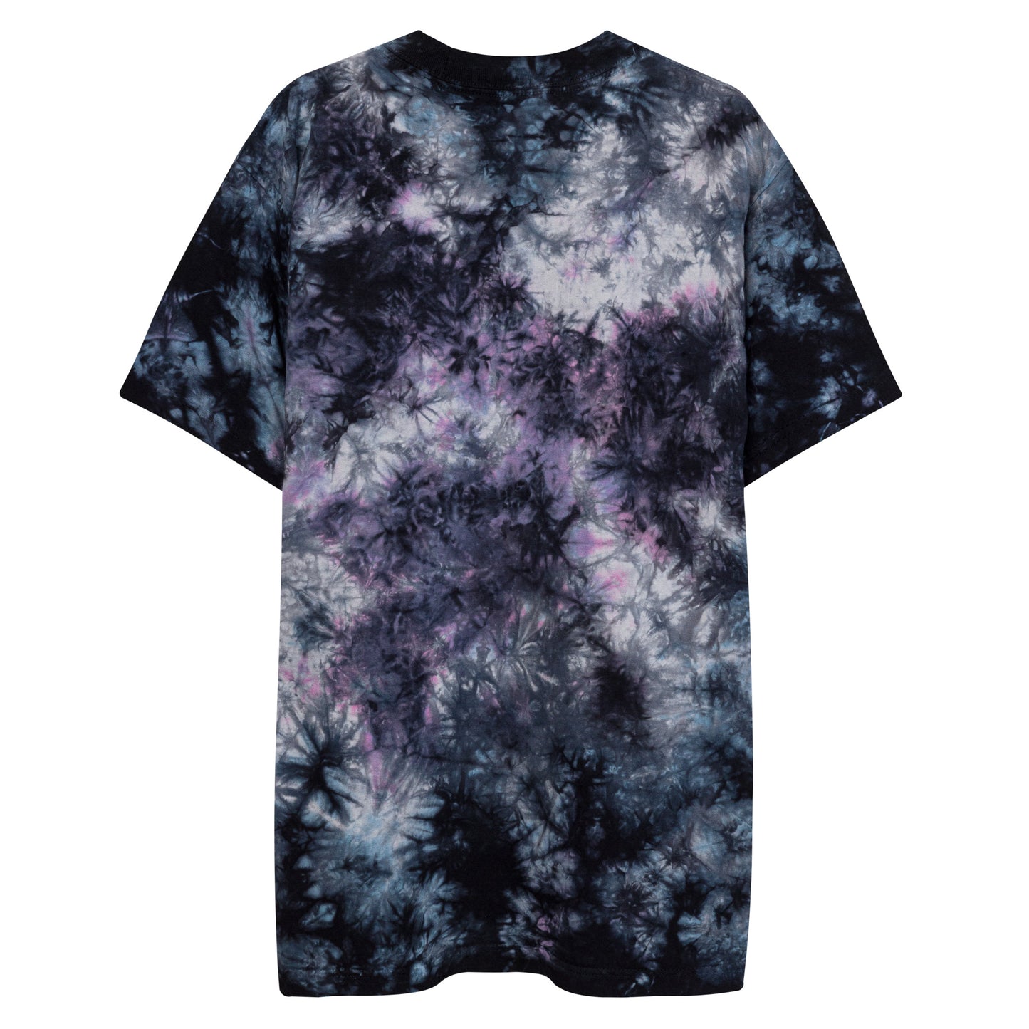 Oversized Tie-dye T-shirt w/ white Cloud Campaign embroidery